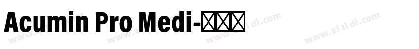 Acumin Pro Medi字体转换
